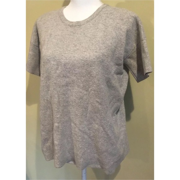 Madewell Gray Sweater Shirt Short Sleeve Size XS - Picture 2 of 6